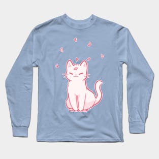 sakura cat Long Sleeve T-Shirt